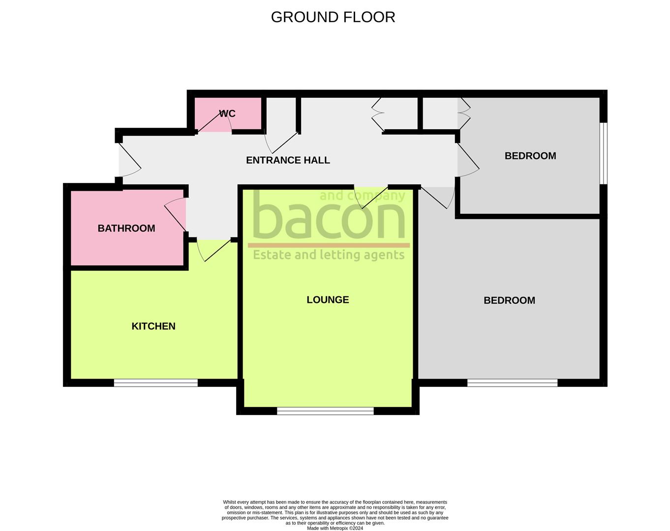 Floor Plan | Flat | Wakehurst Court, St George's Road, Worthing, BN11 | Let Agreed